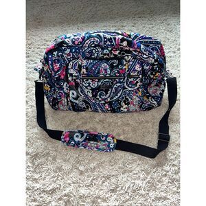 VERA BRADLEY DISNEY PARKS MIDNIGHT WITH MICKEY LARGE DUFFEL / WEEKENDER EUC